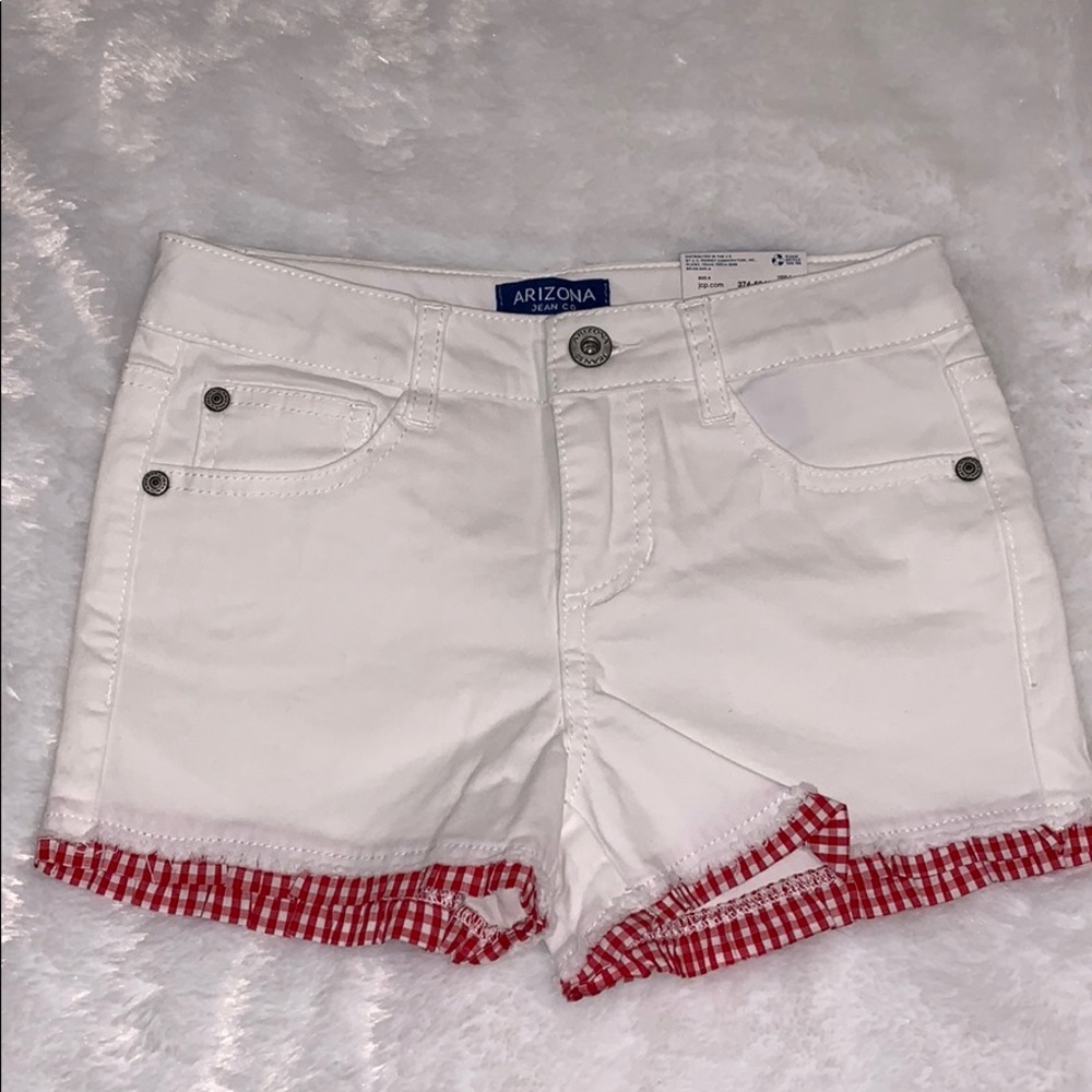 NWT Arizona white denim shorts size 10